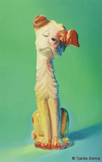Tjarda Sixma painting No title (Long Dog) / 1998